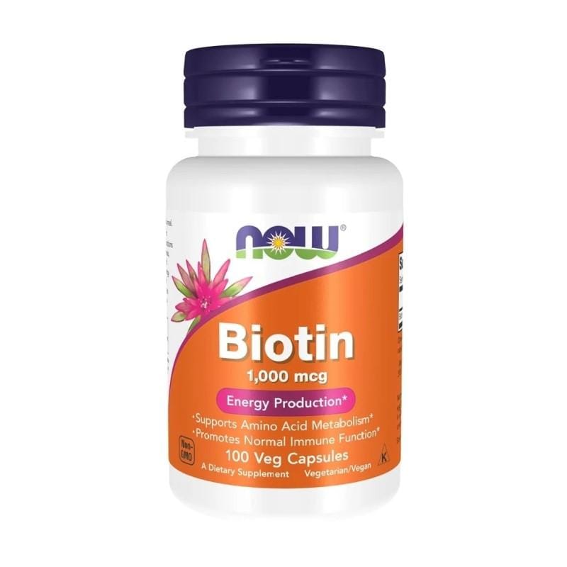Biotín NOW, 1000 µg (100 kapsúl)