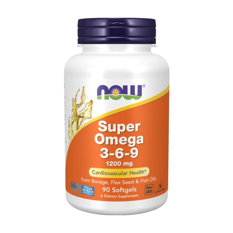 Super omega 3-6-9 NOW, 1200 mg (90 kapsúl)