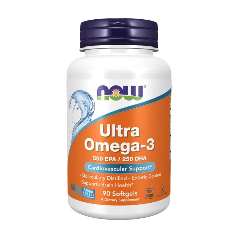 Omega 3 Ultra NOW, 1000 mg (90 mäkkých kapsúl)