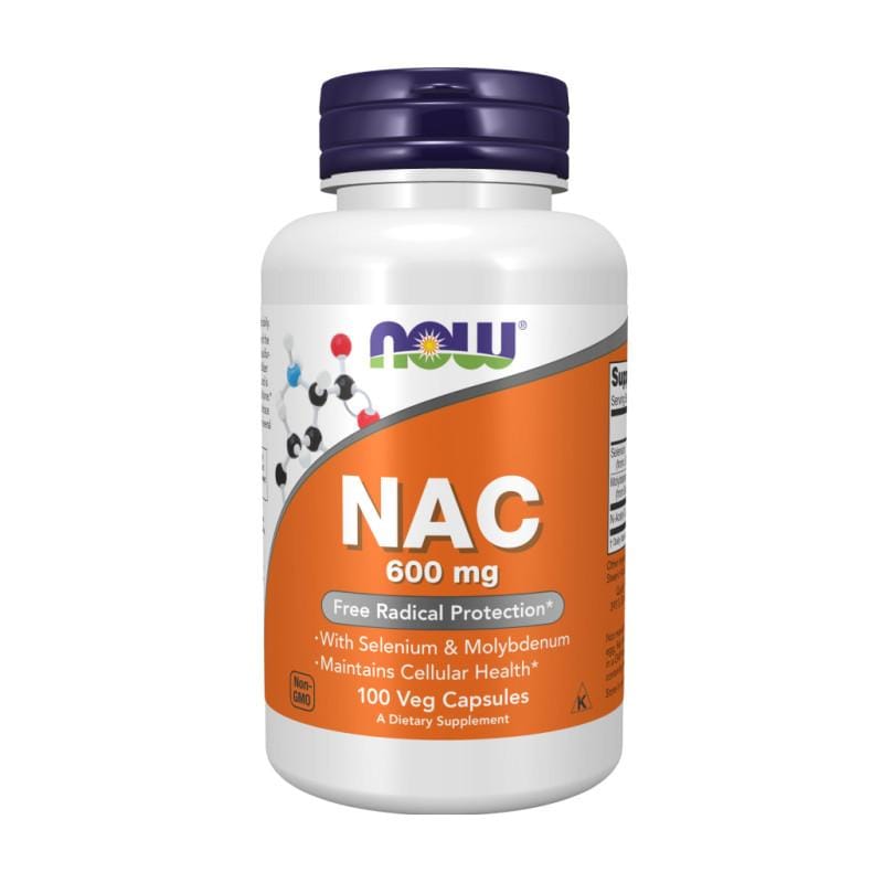 NAC NOW, 600mg (100 kapsúl)