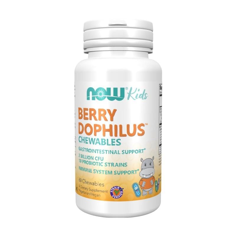 Probiotiká pre deti BerryDophilus NOW (60 žuvacích tabliet)