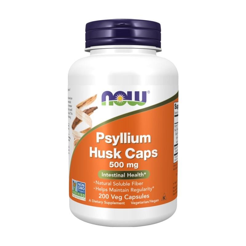 Skorocel indický – Psyllium NOW, 500 mg (200 kapsúl)