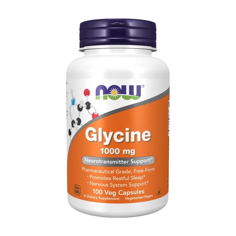 Glycín NOW, 1000 mg (100 kapsúl)