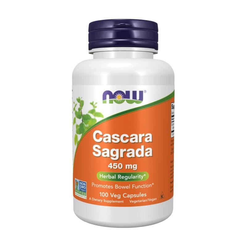 Cascara Sagrada NOW, 450 mg (100 kapsúl)