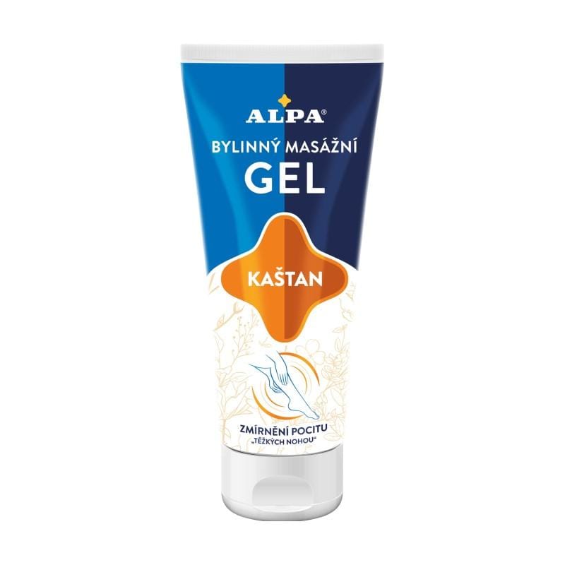 Masážny gél s pagaštanom konským na zmiernenie pocitu ťažkých nôh Alpa (100 ml)