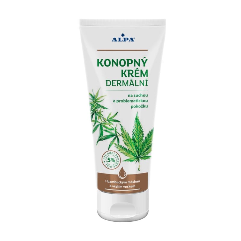 Konopný dermálny krém na suchú a problematickú pokožku Alpa (100 ml)