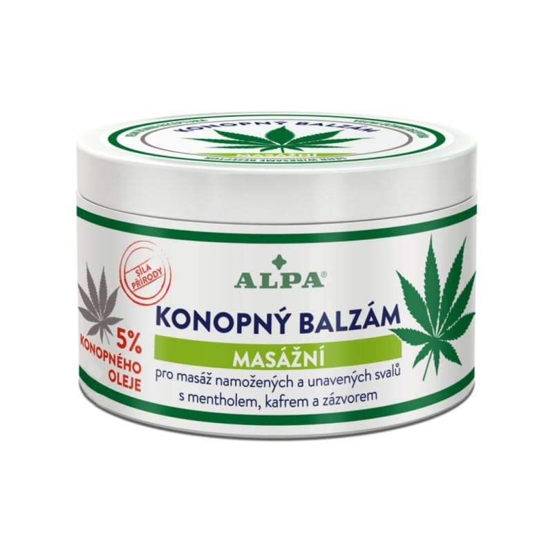 Konopný balzam - masážny Alpa (250 ml)