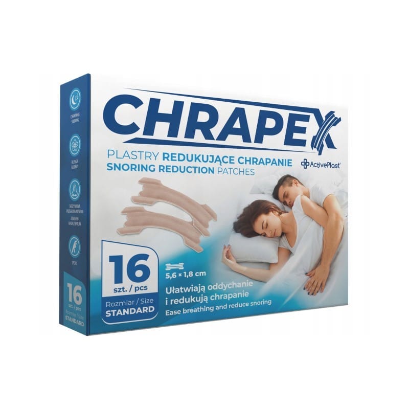Náplasti proti chrápaniu CHRAPEX (16 kusov)