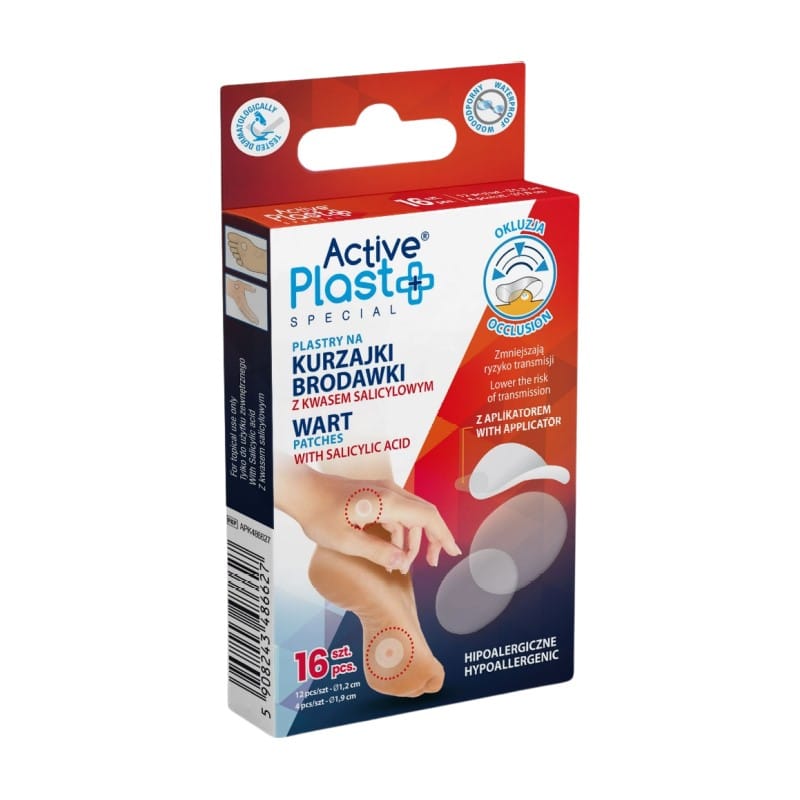 Náplasti na odstránenie bradavíc a kurích ôk ActivePlast (16 kusov)