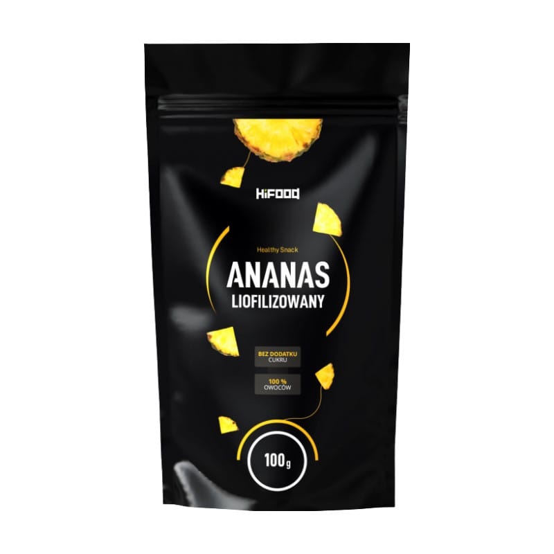 Ananásové kúsky – lyofilizované HiFOOD (100 g)