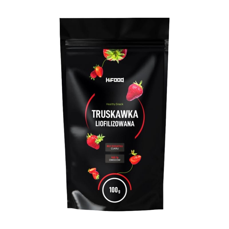 Lyofilizované jahody v plátkoch HiFOOD (100 g)