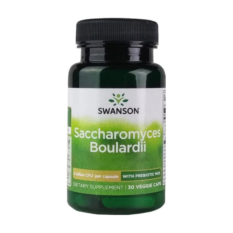 Saccharomyces boulardii s MOS prebiotikom Swanson (30 kapsúl)