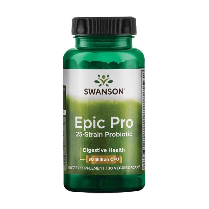 Epic Pro – Probiotikum s 25 kmeňmi Swanson, 30 miliárd CFU (30 kapsúl)