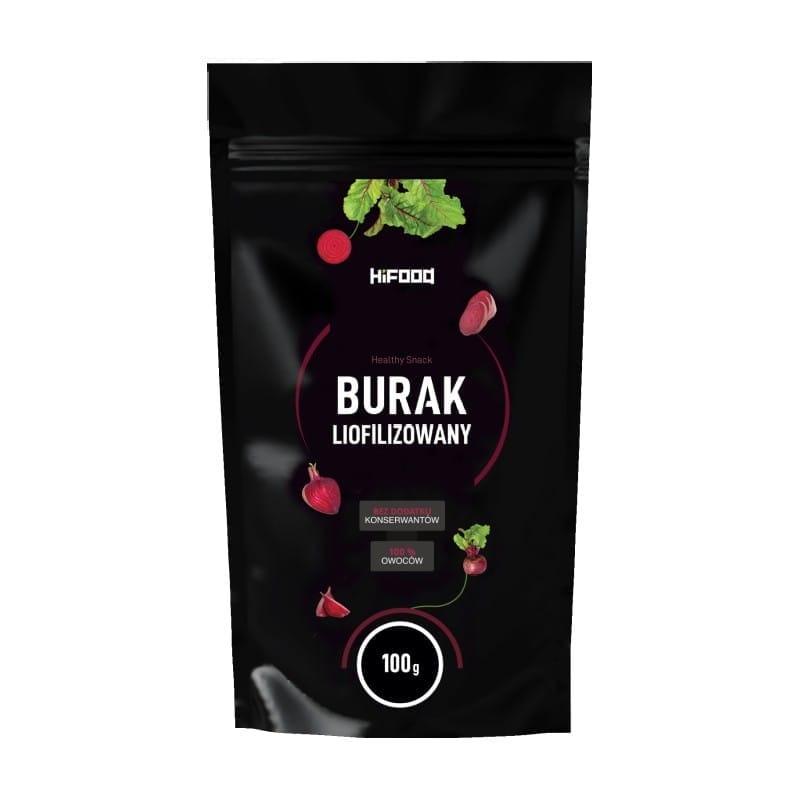 Prášok z červenej repy – lyofilizovaný HiFOOD (100 g)