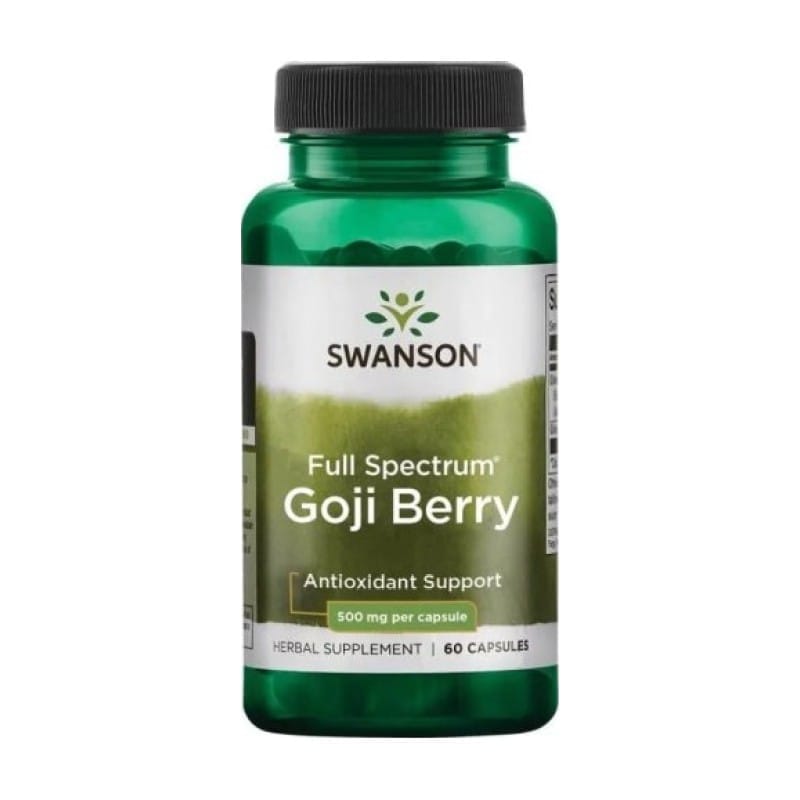 Goji bobule Swanson, 500 mg (60 kapsúl)