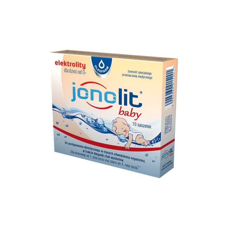 Jonolit baby – elektrolyty pre dojčatá a malé deti Oleofarm (10 vrecúšok)