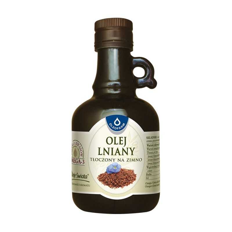 Olej z ľanových semien, lisovaný za studena Oleofarm (250 ml)