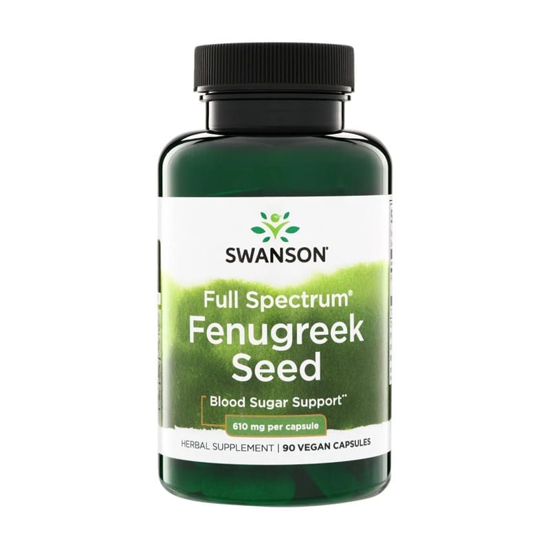 Senovka grécka, Fenugreek Swanson, 610 mg (90 kapsúl)