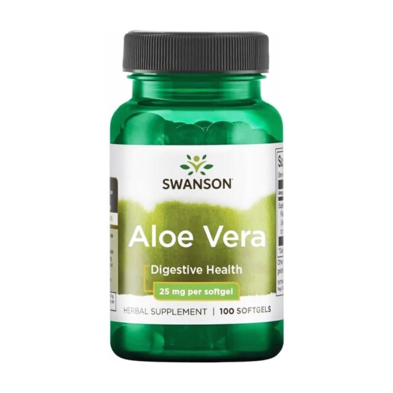 Aloe Vera Swanson, 25 mg (100 mäkkých kapsúl)