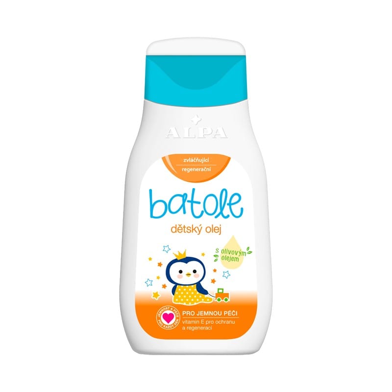 Olej pre deti s vitamínom E a olivovým olejom Alpa (200 ml)