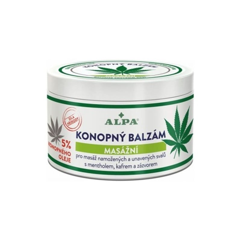 Konopný balzam - masážny Alpa (250 ml)