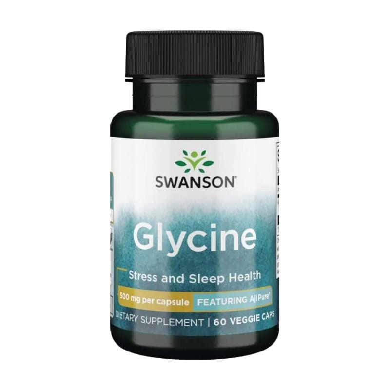 Glycín Swanson, 500 mg (60 kapsúl)