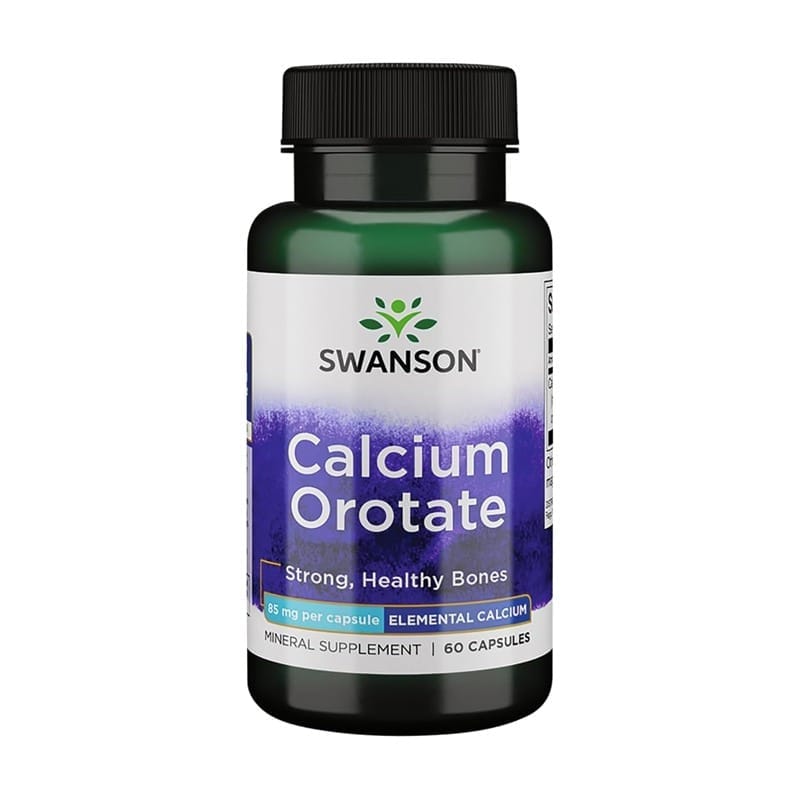 Orotát vápenatý Swanson, 85 mg (60 kapsúl)