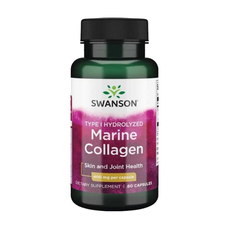 Hydrolyzované morské kolagénové peptidy Swanson, 400 mg (60 kapsúl)