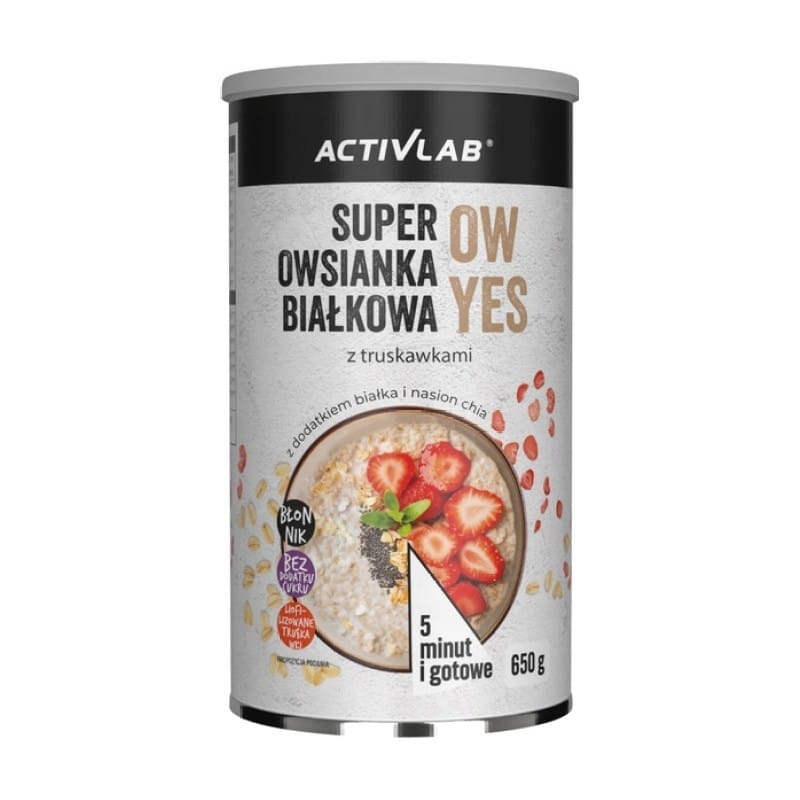 Super ovsená kaša s jahodami Activlab (650 g)