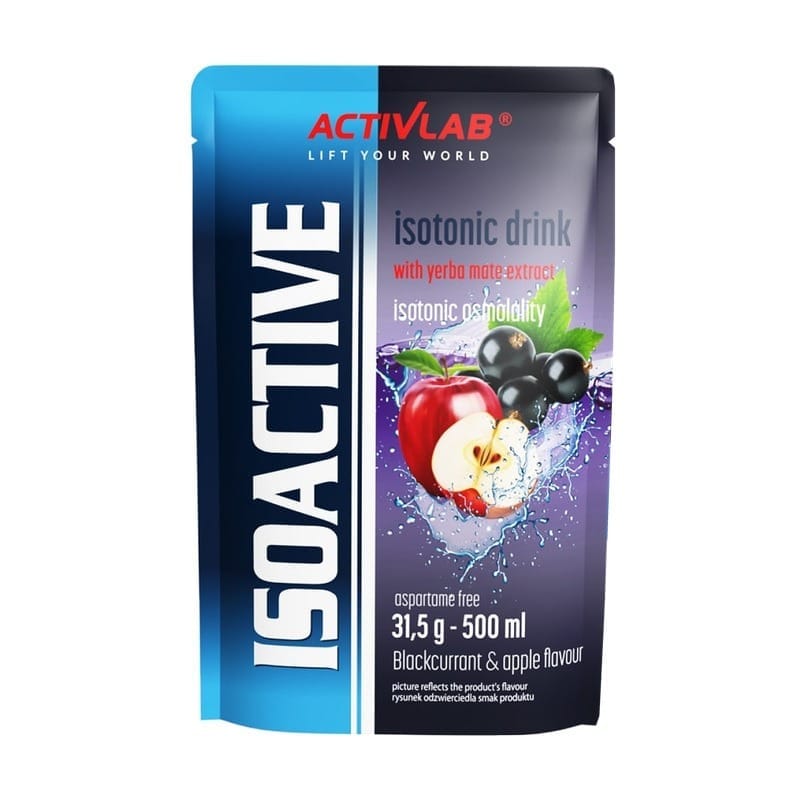 Izotonický nápoj v prášku Isoactive Activlab, čierne ríbezle s jablkom (31,5 g)