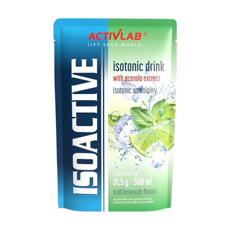 Izotonický nápoj v prášku Isoactive Activlab, ľadová limonáda s acerolou (31,5 g)