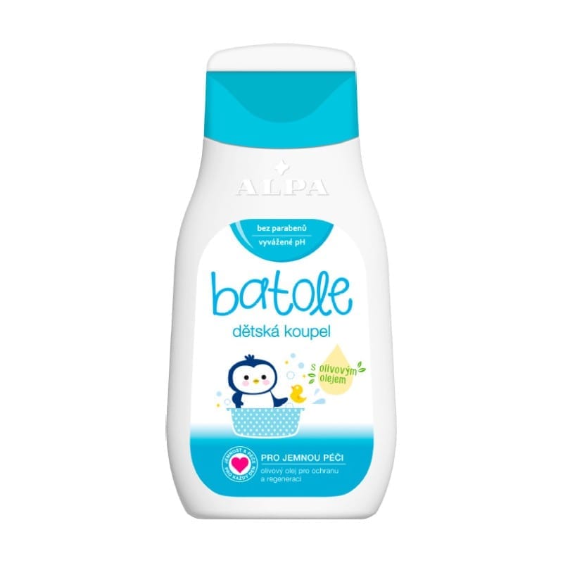 Detský kúpeľ s olivovým olejom BATOLE Alpa (200 ml)