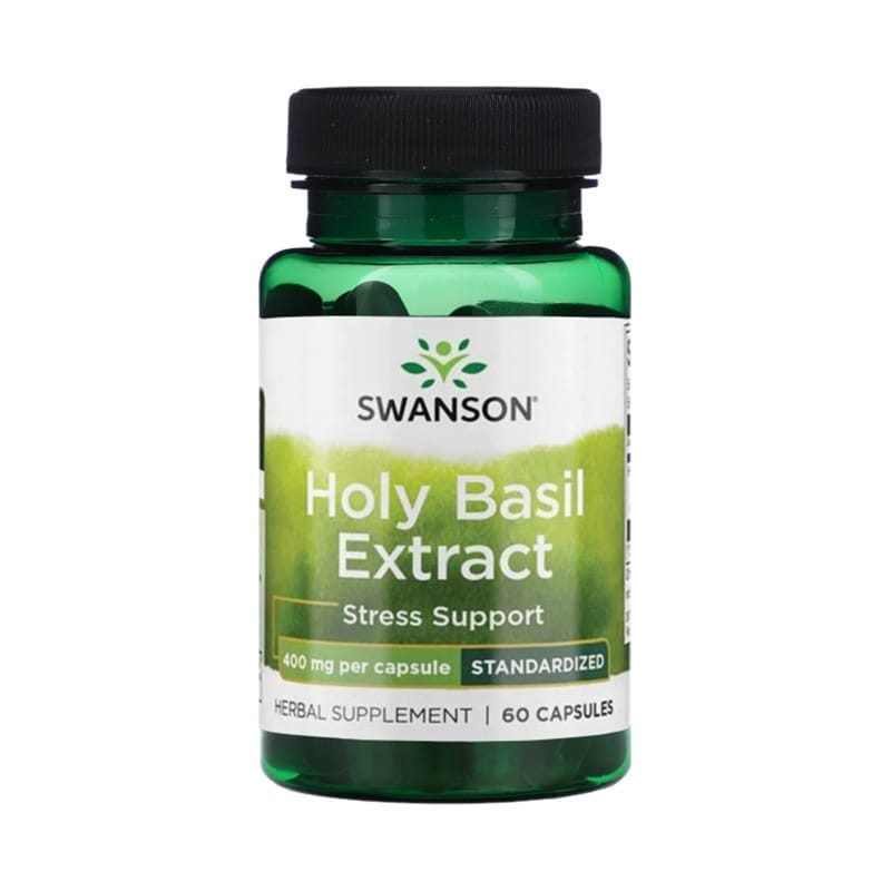 Extrakt z bazalky, 400 mg, Swanson (60 kapsúl)