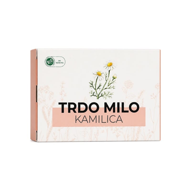 Bio tuhé mydlo s harmančekom a kozím mliekom Cvetka (100 g)