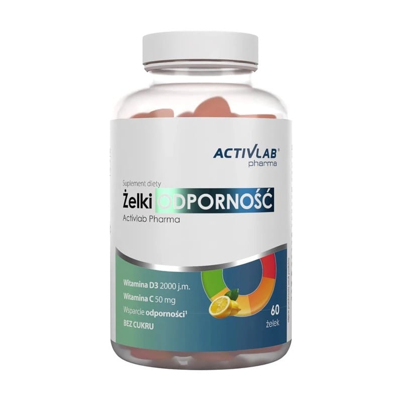 Vitamín C a D3 na podporu imunity Activlab Pharma, citrón (60 želé cukríkov)