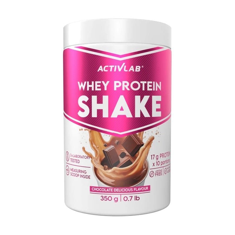 Srvátkový proteínový nápoj s čokoládovou príchuťou Activlab, so sladidlami (350 g)