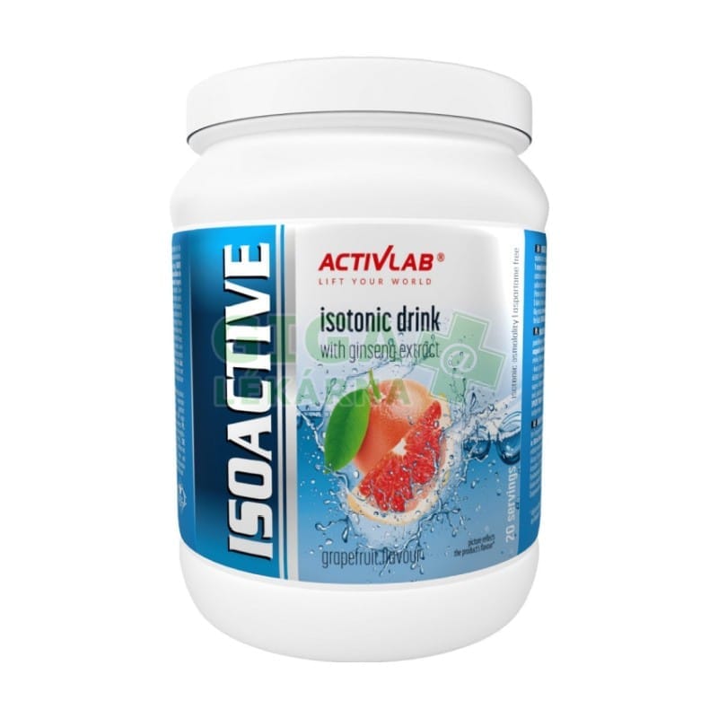 Izotonický nápoj so ženšenom a grapefruitom Isoactive Activlab (630 g)